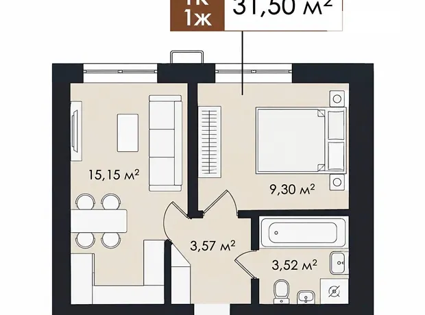Квартира на вул. Соборна, 39 в Київ, ID 357383, фото №2