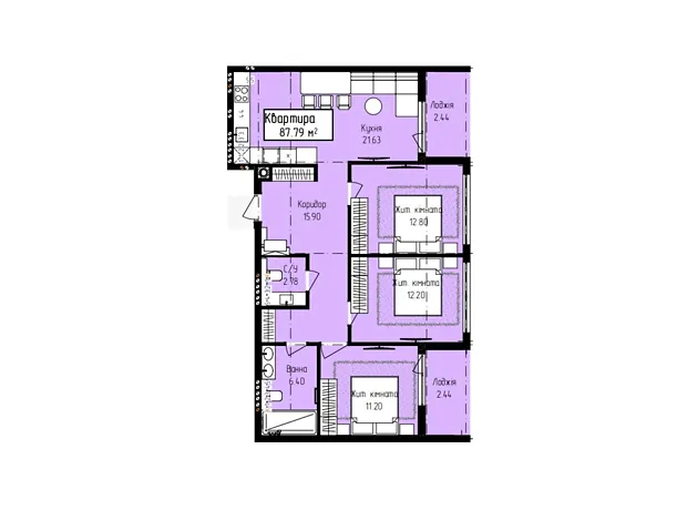 Квартира на вул. Собранецька, 129 в Ужгороді, ID 356519, фото №6