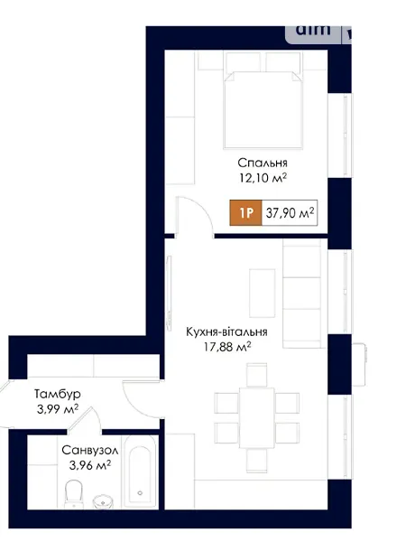 Квартира на вул. Соборна, 39 в Київ, ID 357559, фото №2