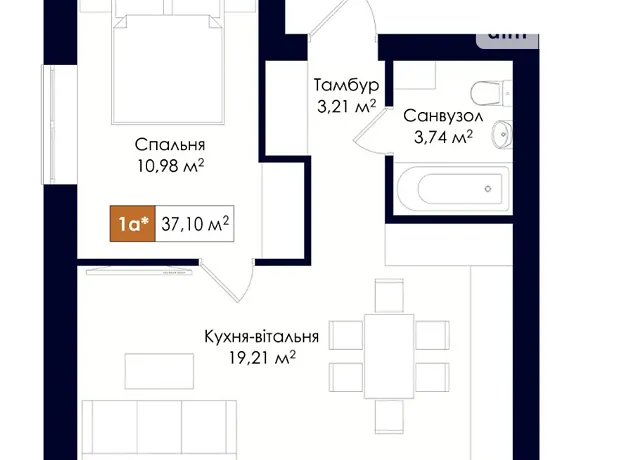 Квартира на вул. Соборна, 39 в Київ, ID 358265, фото №3