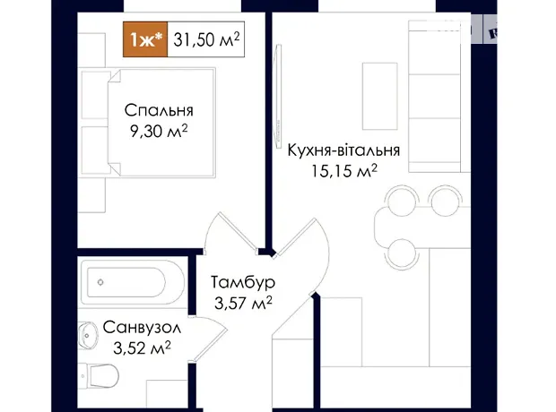 Квартира на вул. Соборна, 39 в Київ, ID 358243, фото №2