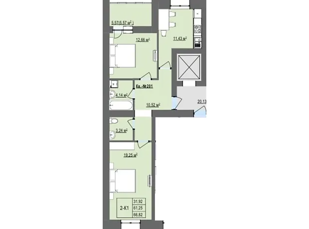 Квартира на вул. Сахарова Андрія Академіка в Тернополі, ID 358058, фото №6