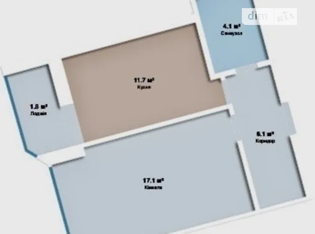 Квартира на вул. Університетська, 1В/2 в Київ, ID 360118, фото №1