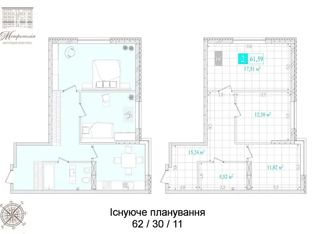 Квартира на вул. Кам'янська, 6 в Києві, ID 360492, фото №21