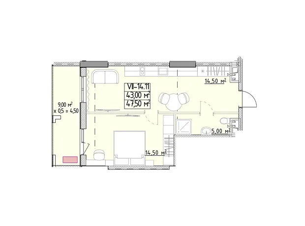 Квартира на вул. Генуезька, 1Ж в Одесі, ID 370094, фото №6