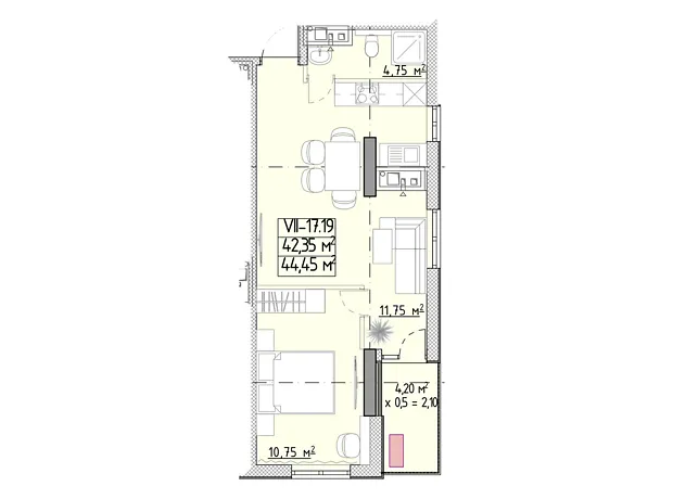 Квартира на вул. Генуезька, 1Ж в Одесі, ID 370139, фото №6