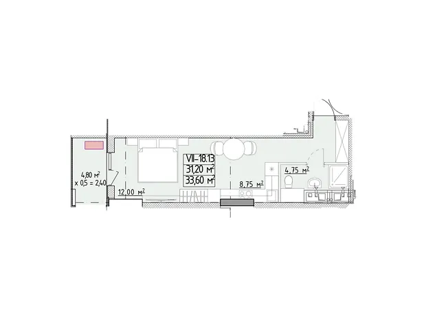 Квартира на вул. Генуезька, 1Ж в Одесі, ID 370129, фото №6