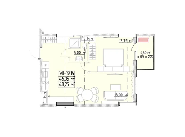 Квартира на вул. Генуезька, 1Ж в Одесі, ID 370117, фото №6