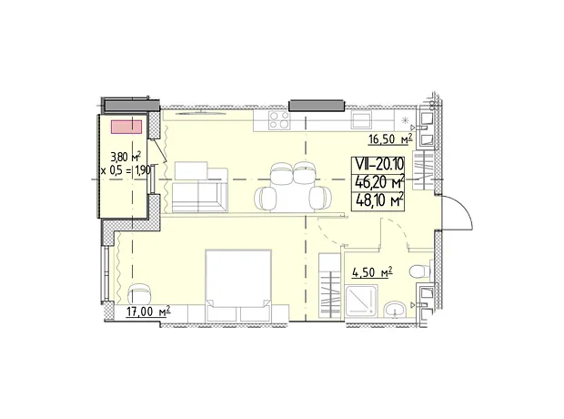 Квартира на вул. Генуезька, 1Ж в Одесі, ID 370114, фото №6