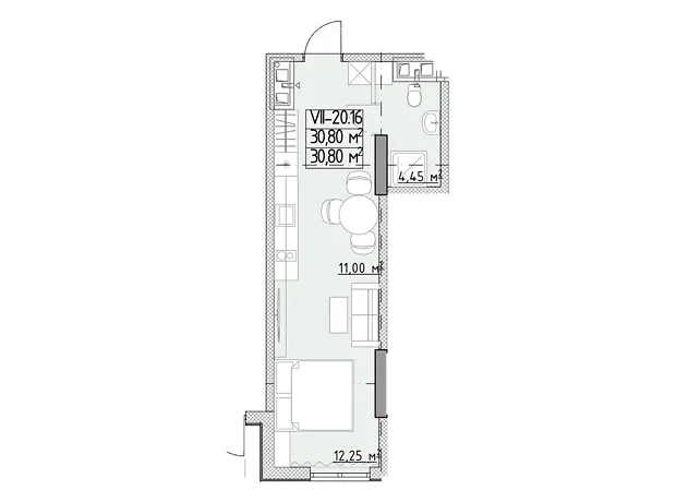 Квартира на вул. Генуезька, 1Ж в Одесі, ID 370099, фото №6