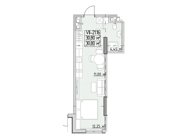 Квартира на вул. Генуезька, 1Ж в Одесі, ID 370092, фото №6
