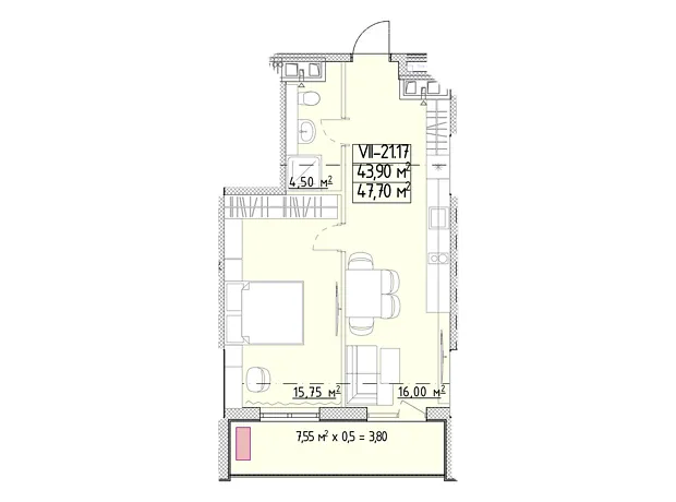 Квартира на вул. Генуезька, 1Ж в Одесі, ID 370090, фото №6