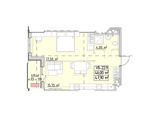Квартира на вул. Генуезька, 1Ж в Одесі, ID 370088, фото №6