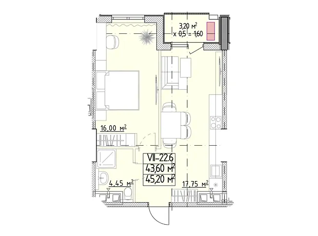Квартира на вул. Генуезька, 1Ж в Одесі, ID 370086, фото №6