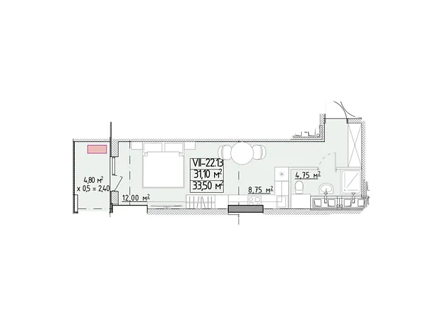 Квартира на вул. Генуезька, 1Ж в Одесі, ID 370087, фото №6