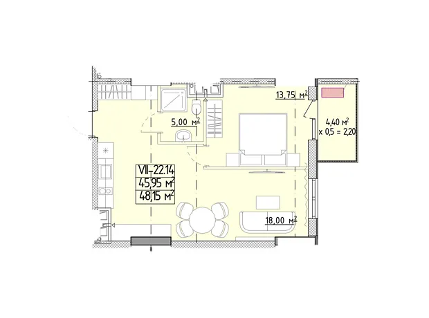 Квартира на вул. Генуезька, 1Ж в Одесі, ID 370084, фото №6