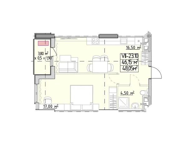 Квартира на вул. Генуезька, 1Ж в Одесі, ID 370074, фото №6