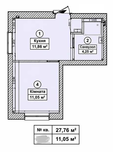 Квартира на вул. Гідності, 10 в Києві, ID 370310, фото №12
