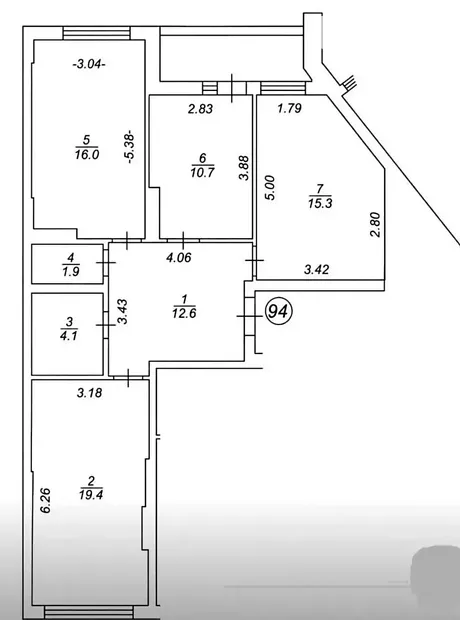 Квартира на вул. Шкільна, 73 в Києві, ID 374544, фото №7