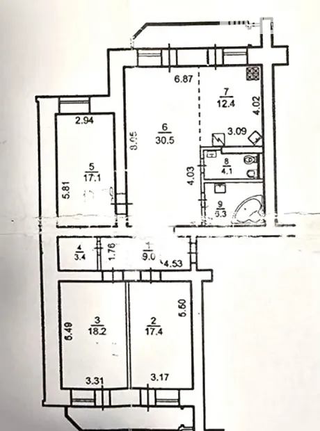 Квартира на вул. Срібнокільська, 24 в Києві, ID 435012, фото №28