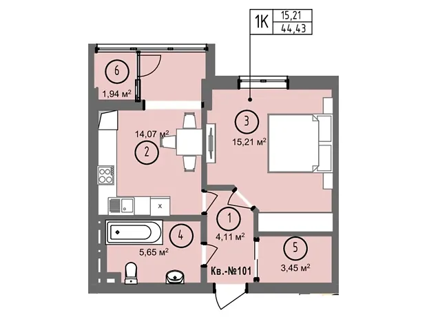 Квартира на вул. Петра Батьківського, 46 в Тернополі, ID 377757, фото №5