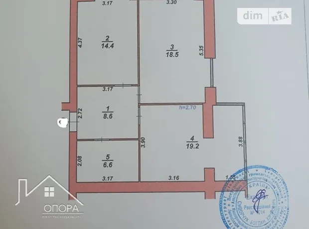 Квартира на вул. Тернопільська, 13Б в Хмельницькому, ID 387510, фото №17