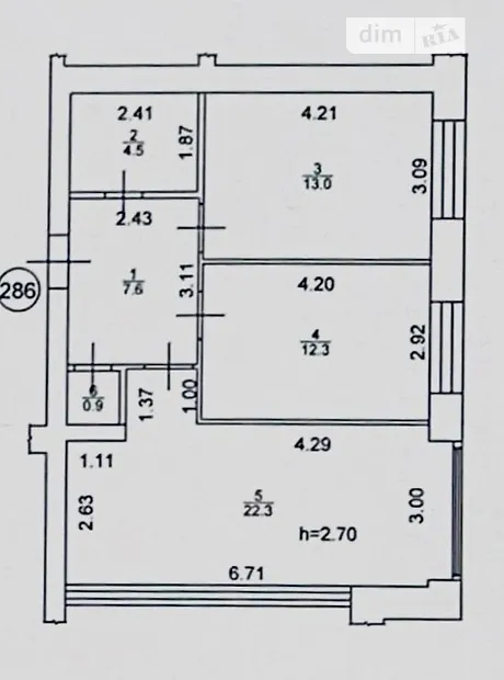 Квартира на вул. Соборна, 122 в Києві, ID 379764, фото №7