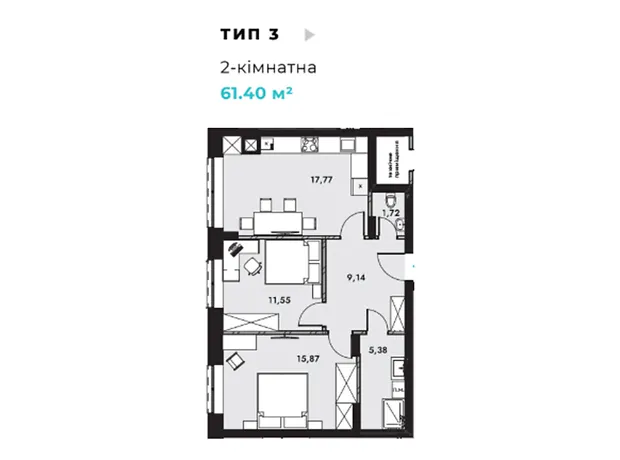 Квартира на вул. Буковинська, 62 в Чернівцях, ID 379940, фото №6