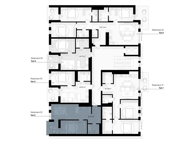 Квартира на вул. Замарстинівська, 76 в Львові, ID 381204, фото №7