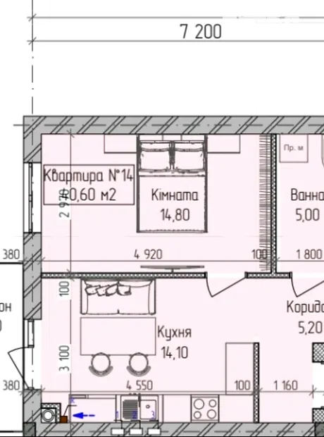 Квартира на вул. Єнківська в Ужгороді, ID 387310, фото №14