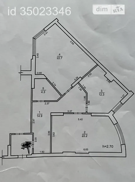 Квартира на пров. Коломийський, 17/31А в Києві, ID 394608, фото №26