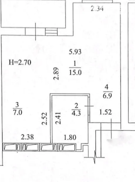 Квартира на вул. Академіка Барабашова, 10Б в Харкові, ID 399341, фото №2