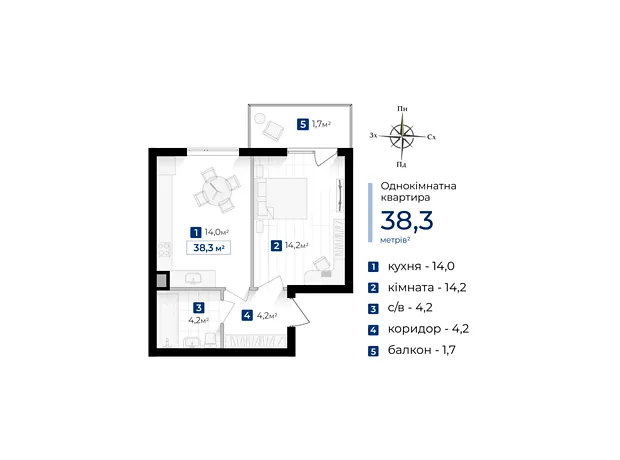 Квартира на вул. Коновальця Євгена, 1 в Івано-Франківську, ID 400941, фото №6
