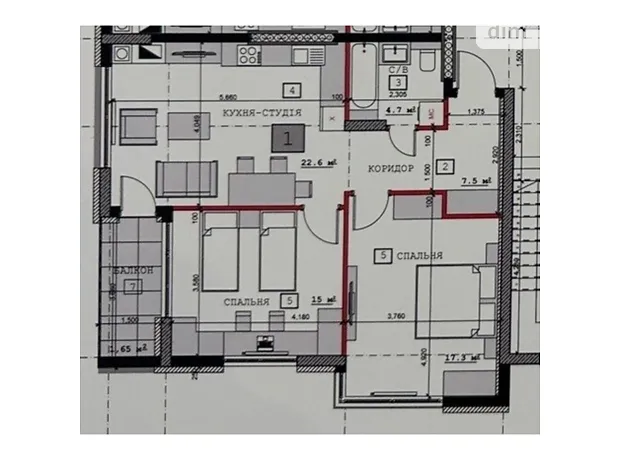 Квартира на вул. Павла Скоропадського, 16Б в Кам'янці-Подільському, ID 400895, фото №5
