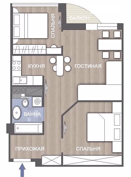 Квартира на вул. Аркадійське (Гагарінське) плато, 5А корпус 2 в Одесі, ID 403807, фото №15