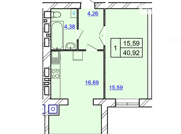 Квартира на вул. Мазура Миколи в Хмельницькому, ID 403992, фото №11