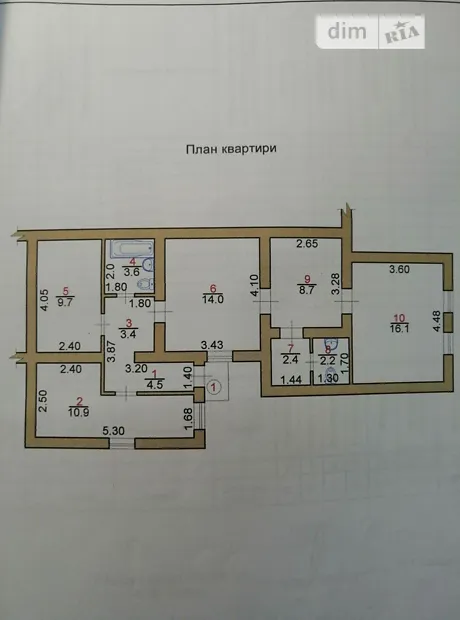 Квартира на вул. Заводська, 24/1 в Хмельницькому, ID 404870, фото №5