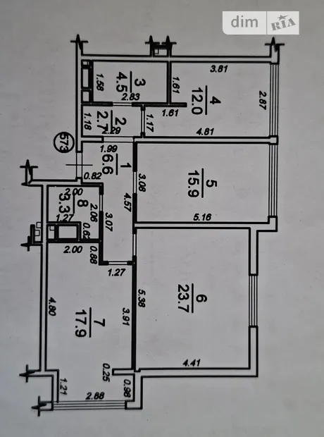 Квартира на вул. Таирова, ID 405414, фото №1