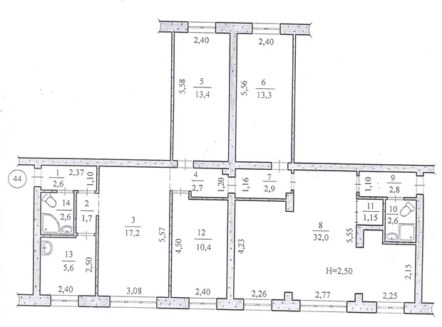 Квартира на вул. Степана Тільги, 19 в Кривому Розі, ID 406207, фото №15