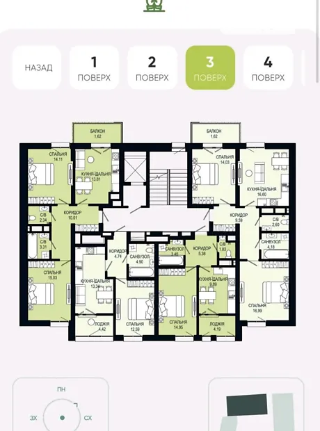 Квартира на вул. Щурата, 2В в Львів, ID 406208, фото №3