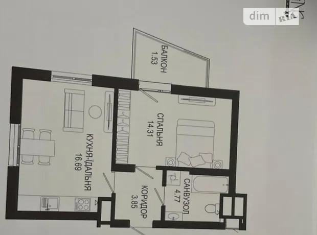 Квартира на вул. Щурата, 2В в Львів, ID 406886, фото №3