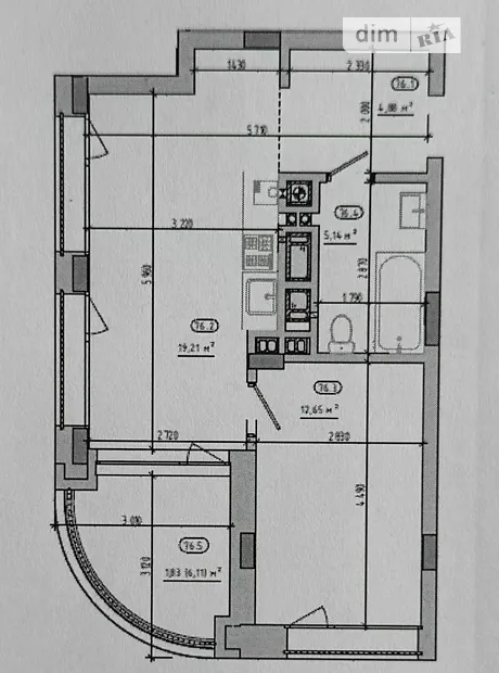 Квартира на вул. Величковського, 7Б в Львові, ID 408470, фото №2