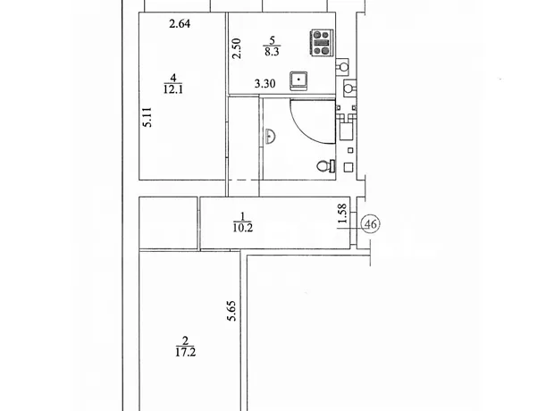 Квартира на вул. Івана Кожедуба в Києві, ID 411474, фото №20