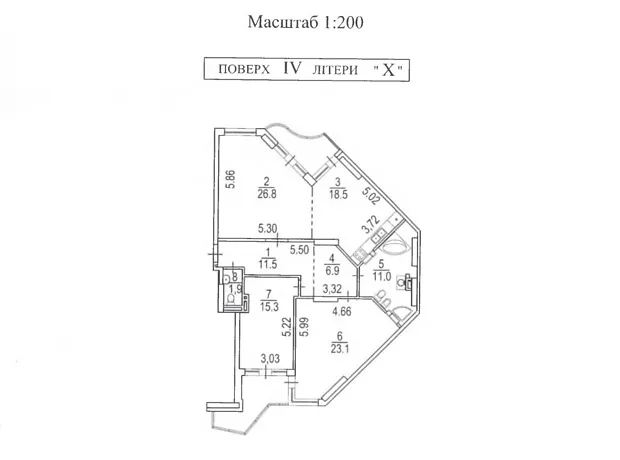 Квартира на вул. Василя Тютюнника, 37/1, ID 411859, фото №1
