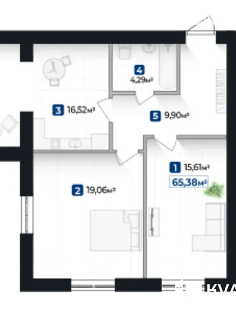 Квартира на вул. Довженка О, 31В в Івано-Франківську, ID 412789, фото №10