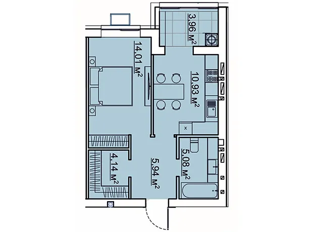 Квартира на вул. Михайла Грушевського, 61 в Житомирі, ID 413010, фото №6