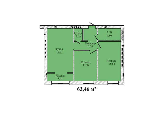 Квартира на вул. Будного Степана, ID 413392, фото №1