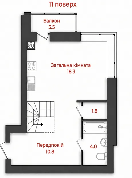 Квартира на вул. Європейська, 183 в Полтаві, ID 413603, фото №2