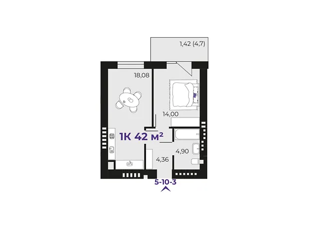 Квартира на вул. Івасюка в Івано-Франківську, ID 414271, фото №6