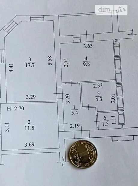 Квартира на вул. Заливна, 8А в Харкові, ID 414528, фото №2